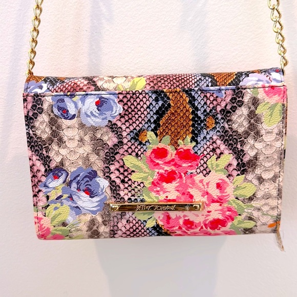 Betsy Johnson Floral Crossbody Multicolor Bag. Brand New - Picture 4 of 15